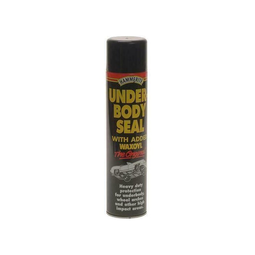 Hammerite Underbody Seal With Waxoyl 600ml Black Underseal Aerosol Vehicle Hammerite - Dynamic Drive