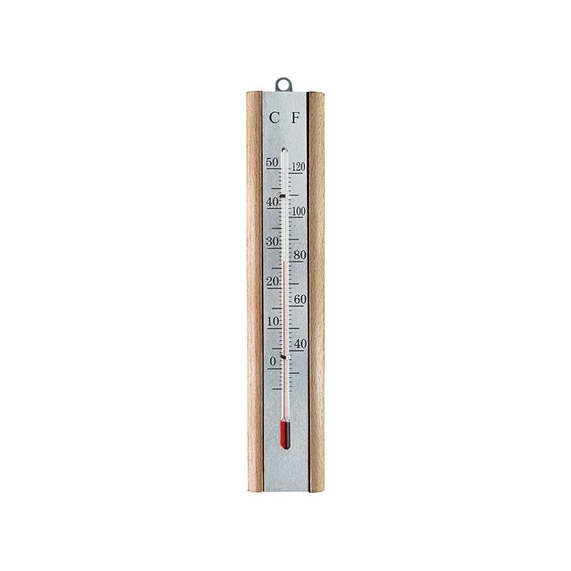 Faithfull Thermometer Wall Beech Silver 200mm Faithfull - Dynamic Drive