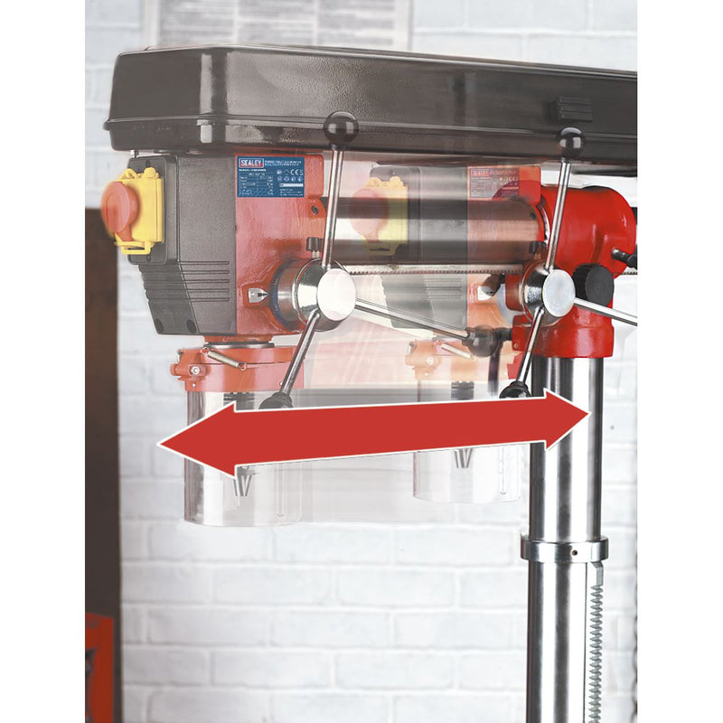 Sealey Radial Pillar Drill Floor 5-Speed 1620mm Height 550W/230V GDM1630FR Sealey - Dynamic Drive