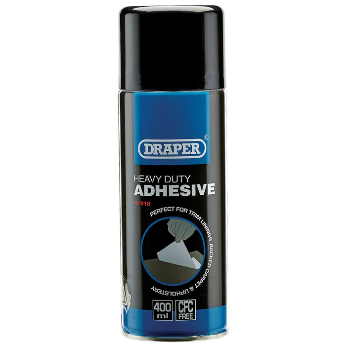 Draper Heavy Duty Spray Adhesive, 400ml 41918 Draper - Dynamic Drive