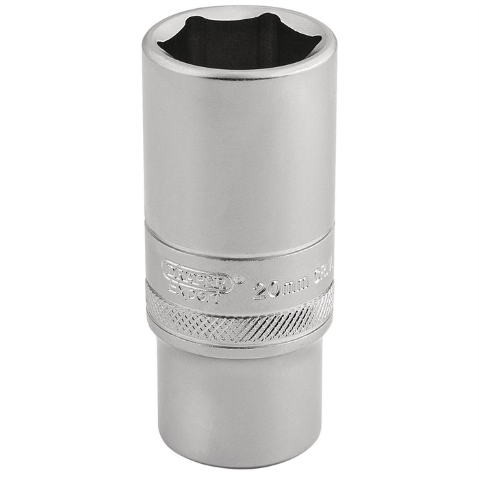 Draper 6 Point Metric Deep Socket, 3/8" Sq. Dr., 20mm 16587 Draper - Dynamic Drive