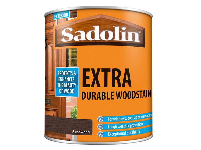 Sadolin Extra Durable Woodstain Rosewood 1 litre Sadolin - Dynamic Drive