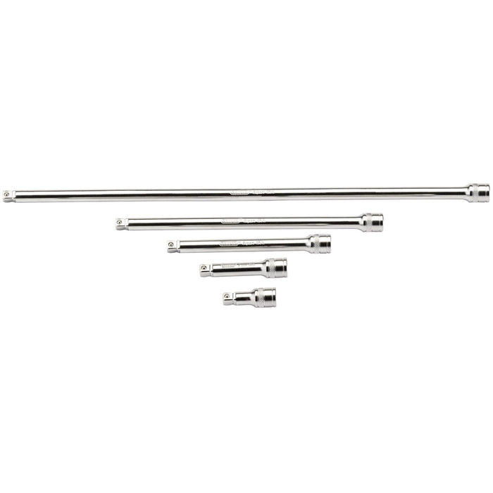 Draper Wobble Extension Bar Set, 3/8" Sq. Dr., Micro Satin Chrome (5 Piece) Draper - Dynamic Drive