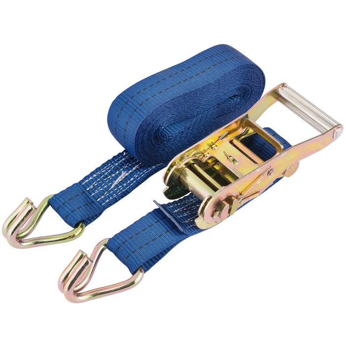 Draper Heavy Duty Ratcheting Tie Down Straps, 6m x 38mm, 750kg 16263 Draper - Dynamic Drive