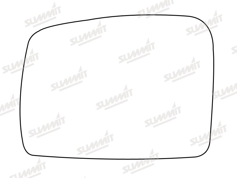 Summit Stick-On Standard Mirror Glass fits Land Rover Range Rover 08 on LHS Summit - Dynamic Drive