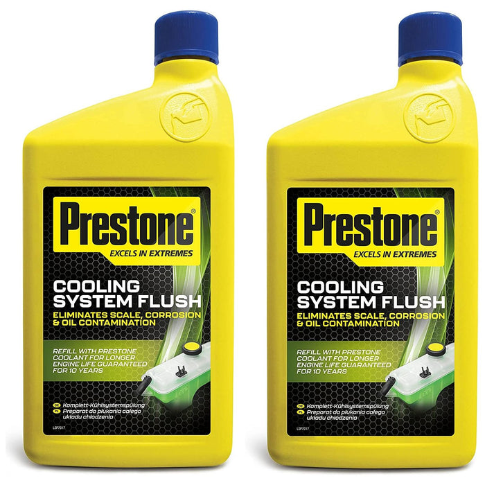 2x Prestone Cooling System Flush Eliminates Scale Corrosion & Oil Contamination Prestone - Dynamic Drive