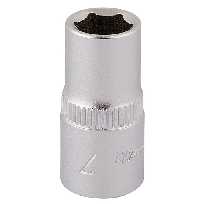 Draper Elora Hexagon Socket, 1/4" Sq. Dr., 7mm 11096 Draper - Dynamic Drive
