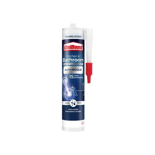 Unibond Healthy Kitchen & Bathroom Anti Mould Sealant Translucent Cartridge 274g UniBond - Dynamic Drive