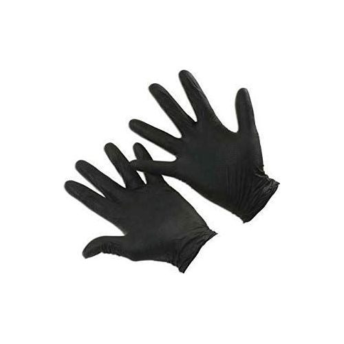 Connect Grippaz Medium Black Nitrile Gloves Box 50pc/25 Pairs 37305 Tool Connection - Dynamic Drive