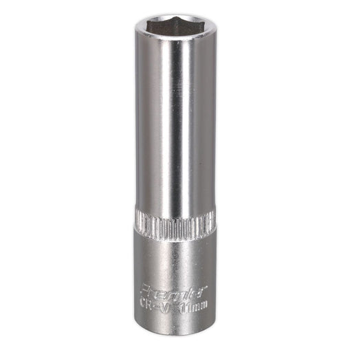 Sealey WallDrive Socket 11mm Deep 3/8"Sq Drive S3811D Sealey - Dynamic Drive