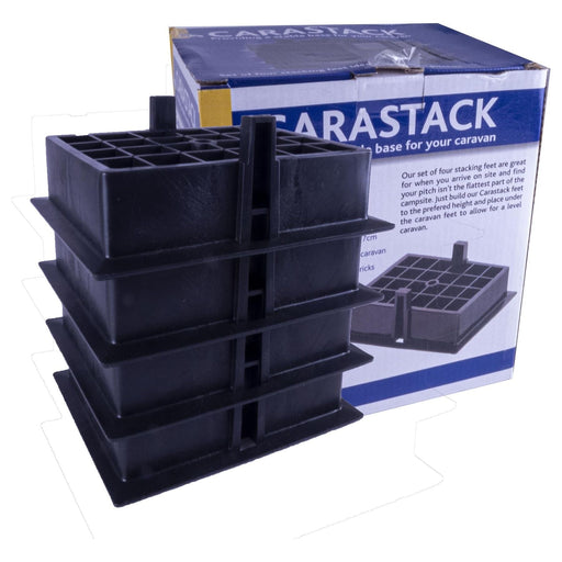 Caravan Carastack Stacking Pads Feet Blocks Corner Steady Winder Feet - Set of 4 Powerpart - Dynamic Drive