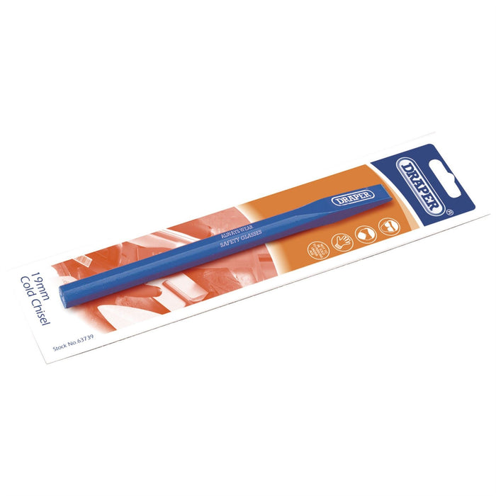 Draper Octagonal Shank Cold Chisel, 19 x 200mm (Display Packed) 63739 Draper - Dynamic Drive