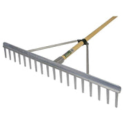 Faithfull Aluminium Landscape Rake Wooden Handle FSC 100% Faithfull - Dynamic Drive