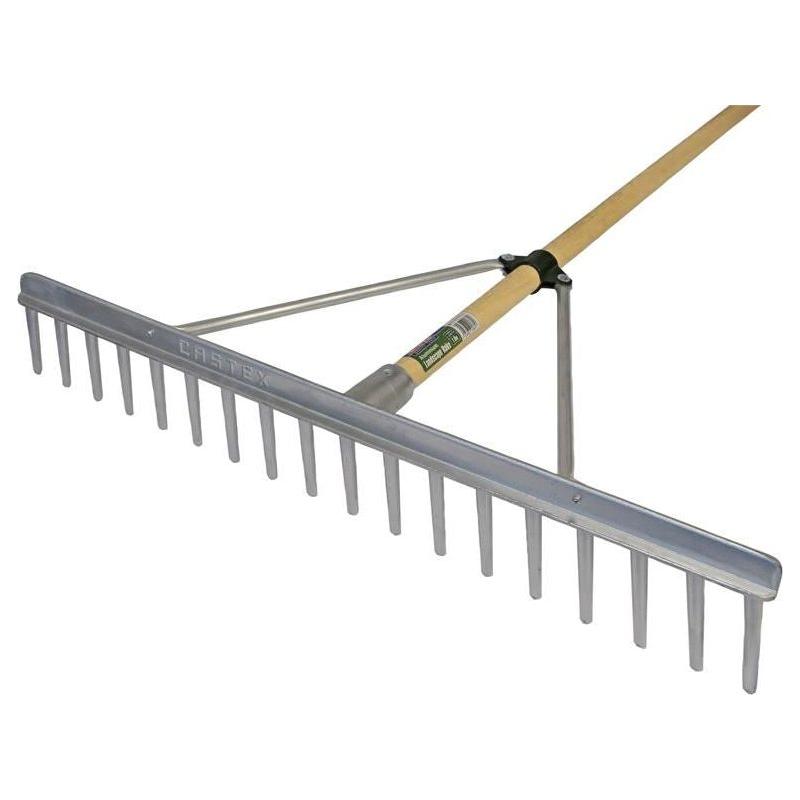 Faithfull Aluminium Landscape Rake Wooden Handle FSC 100% Faithfull - Dynamic Drive