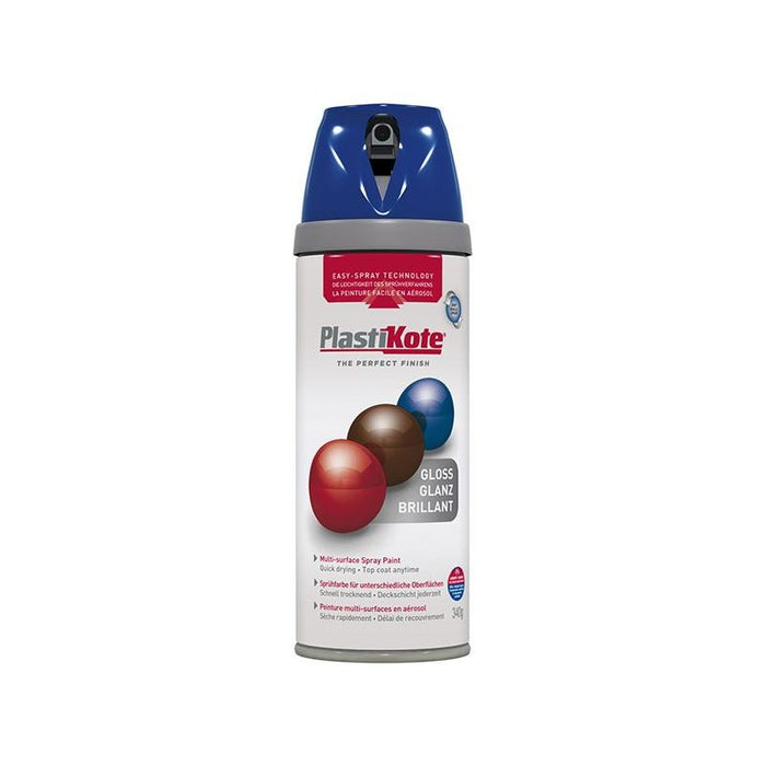 Plastikote Twist & Spray Gloss Pacific Blue 400ml PlastiKote - Dynamic Drive