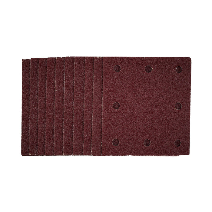 Draper 1/4 Sanding Sheets with Hook and Loop, 115 x 105mm, 40 Grit (Pack of 10) Draper - Dynamic Drive