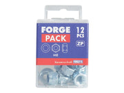 Forgefix Nyloc Nuts & Washers Zinc Plated M8 ForgePack 12 ForgeFix - Dynamic Drive