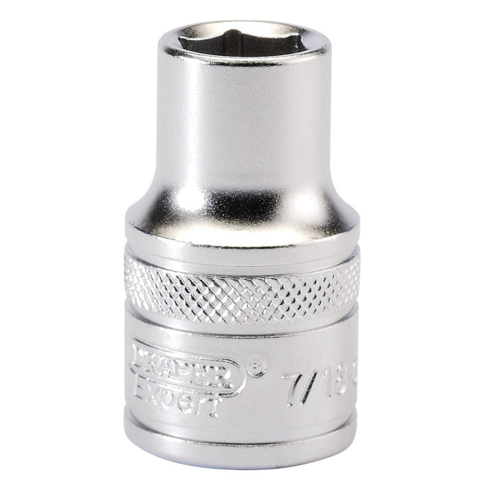 Draper 6 Point Imperial Socket, 1/2" Sq. Dr., 7/16" 16625 Draper - Dynamic Drive