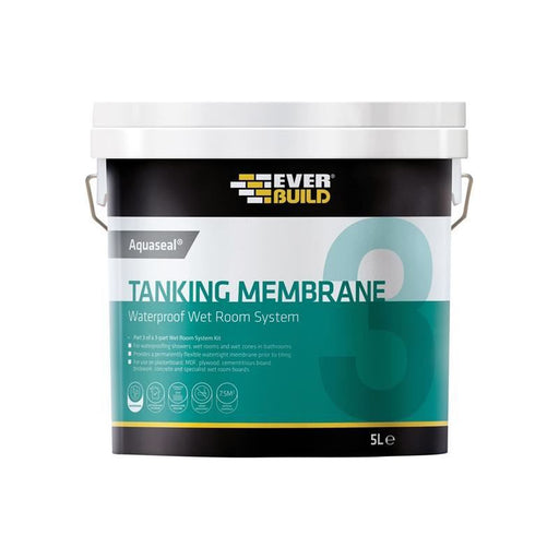 Everbuild Sika Aquaseal Waterproof Tanking Membrane 5 litre Everbuild Sika - Dynamic Drive