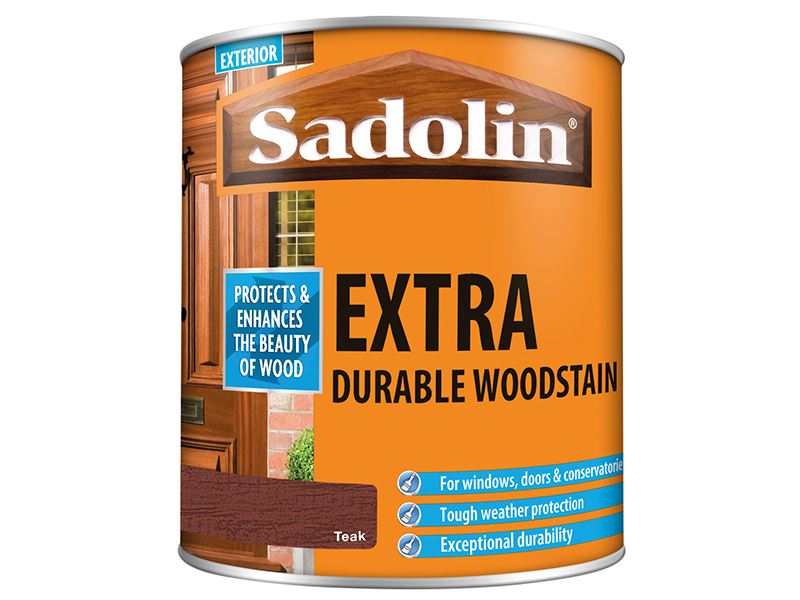 Sadolin Extra Durable Woodstain Teak 1 litre Sadolin - Dynamic Drive