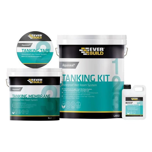 Everbuild Sika Aquaseal Wet Room System Kit 7.5m² Everbuild Sika - Dynamic Drive