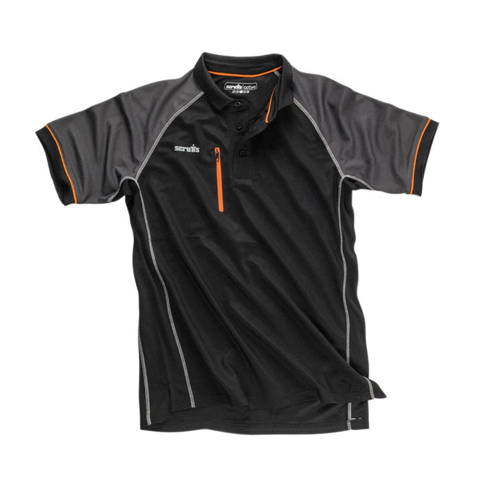 Scruffs Trade Active Polo Black M T54435 Scruffs - Dynamic Drive