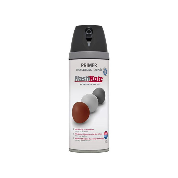 Plastikote Twist & Spray Primer Black 400ml PlastiKote - Dynamic Drive