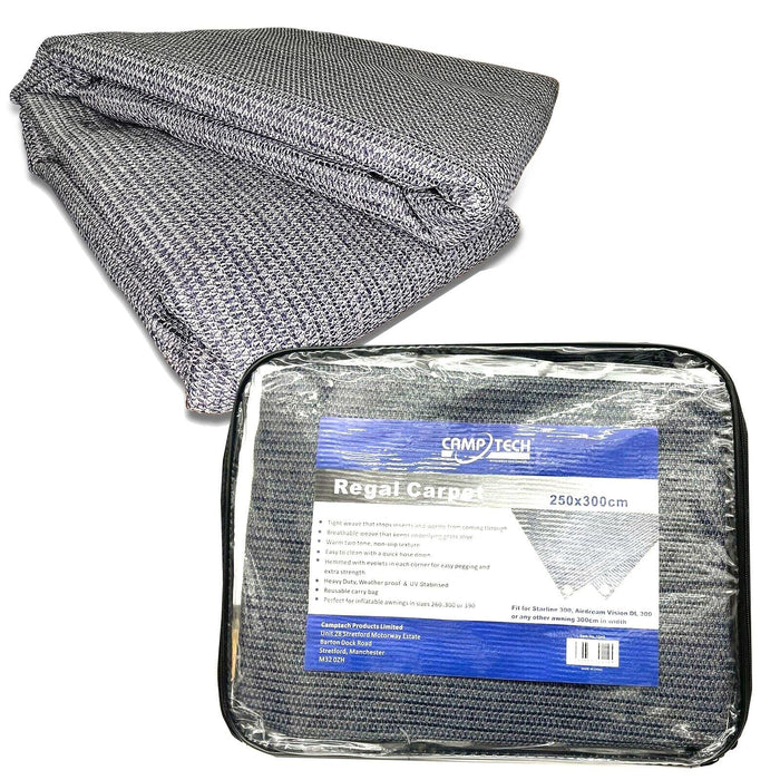 Camptech Regal Camptech Awning Breathable Grey Groundsheet Carpet Matting - 3.9 x 2.5 m Camptech - Dynamic Drive