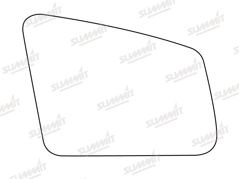 Summit Stick-On Aspheric Mirror Glass fits Mercedes A Class, B Class GLK 11 on RHS Summit - Dynamic Drive