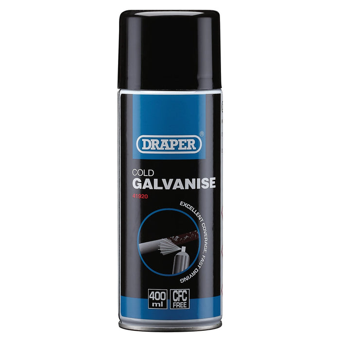 Draper Cold Galvanizing Compound Spray, 400ml 41920 Draper - Dynamic Drive