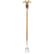 Draper Heritage Stainless Steel Fork With Ash Long Handle 99031 Draper - Dynamic Drive