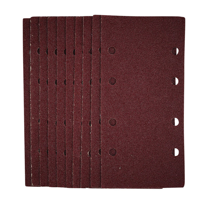 Draper 1/3 Sanding Sheets with Hook and Loop, 93 x 190mm, 40 Grit (Pack of 10) Draper - Dynamic Drive