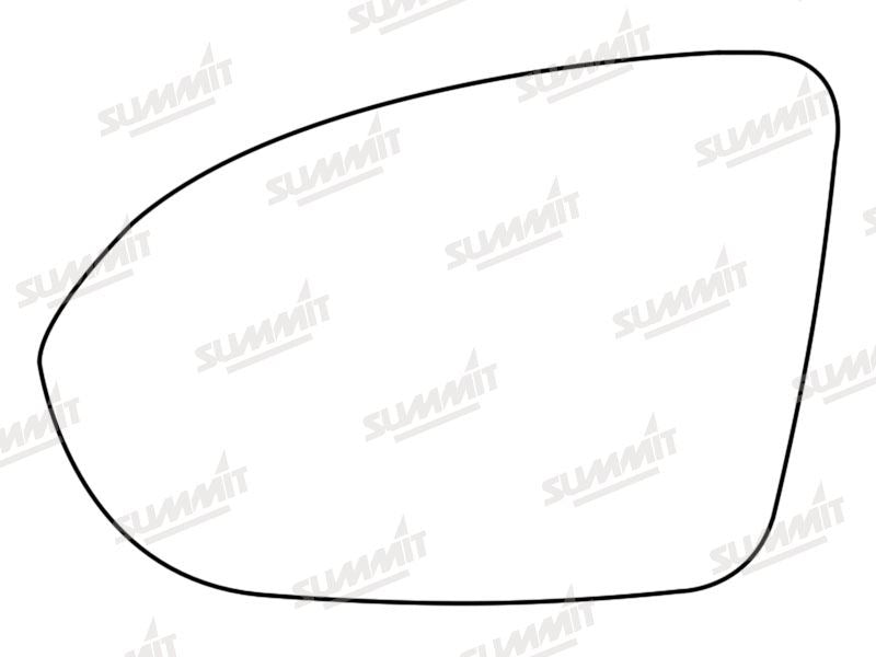 Summit Stick-On Standard Mirror Glass fits Vauxhall Astra K 16 to 17 LHS Summit - Dynamic Drive