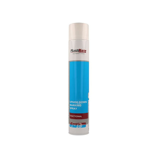 Plastikote Trade Upside Down Marking Spray Paint White 750ml PlastiKote - Dynamic Drive