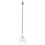 Draper Heritage Stainless Steel Lawn Rake with Ash Handle 99020 Draper - Dynamic Drive
