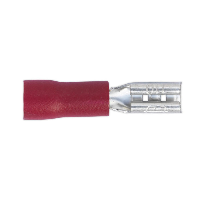 Sealey Push-On Terminal 2.8mm Female Red Pack of 100 RT19 Sealey - Dynamic Drive