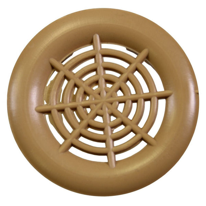 1 1/2 Push In Vent Brown For Caravan/Motorhome Nova - Dynamic Drive