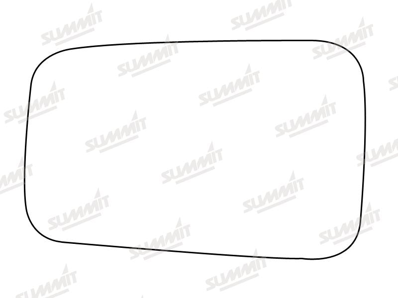 Summit Stick-On Standard Mirror Glass fits Renault 18 83 on LHS Summit - Dynamic Drive