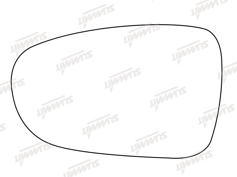 Summit Stick-On Standard Mirror Glass fits Ford Galaxy LHS Summit - Dynamic Drive