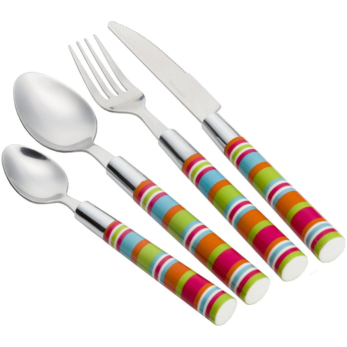 Camper Smiles 16Pc Cutlery Set CS-958 Flamefield - Dynamic Drive