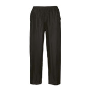 Portwest Classic Rain Trousers - Black - Large (Regular) Portwest - Dynamic Drive