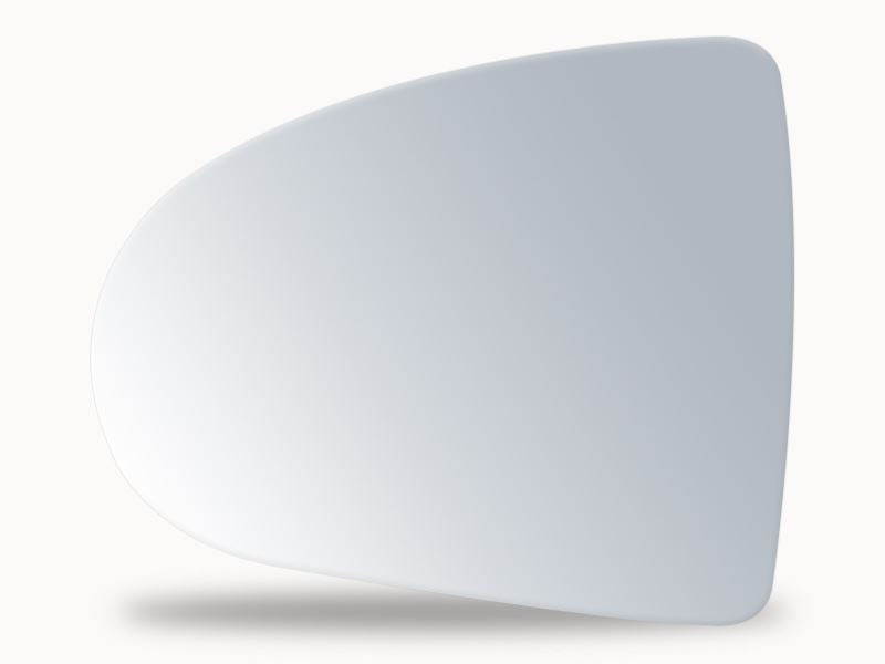 Summit Stick-On Standard Mirror Glass fits Mitsubishi Colt 04 on LHS Summit - Dynamic Drive