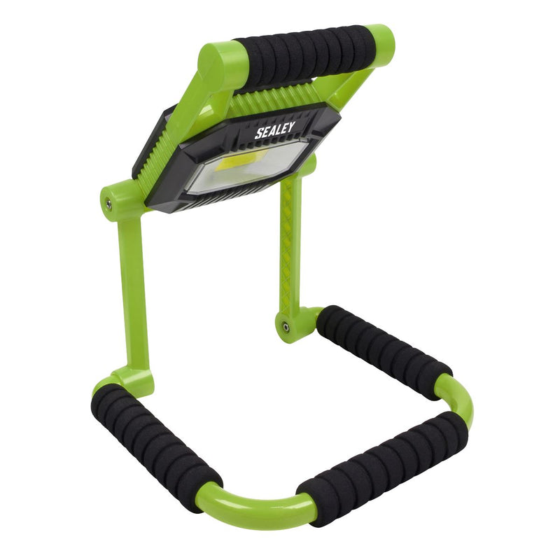 Sealey Rechargeable Portable Fold Flat Floodlight 10W COB LED Lithium-ion Sealey - Dynamic Drive