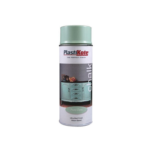 Plastikote Chalk Finish Spray Pastel Green 400ml PlastiKote - Dynamic Drive