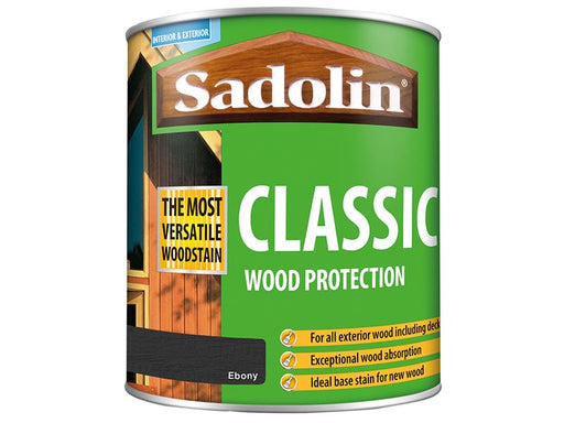 Sadolin Classic Wood Protection Ebony 1 litre Sadolin - Dynamic Drive