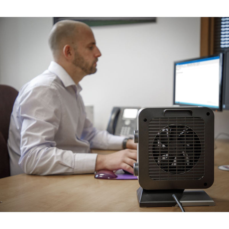 Sealey Ceramic Fan Heater 1400W/230V 2 Heat Settings CH2013 Sealey - Dynamic Drive