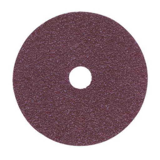 Sealey Sanding Disc Fibre Backed115mm 50Grit Pack of 25 FBD11550 Sealey - Dynamic Drive