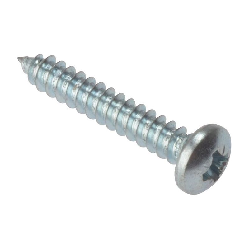 Forgefix Self-Tapping Screw Pozi Compatible Pan Head ZP 3/4in x 8 Box 200 ForgeFix - Dynamic Drive