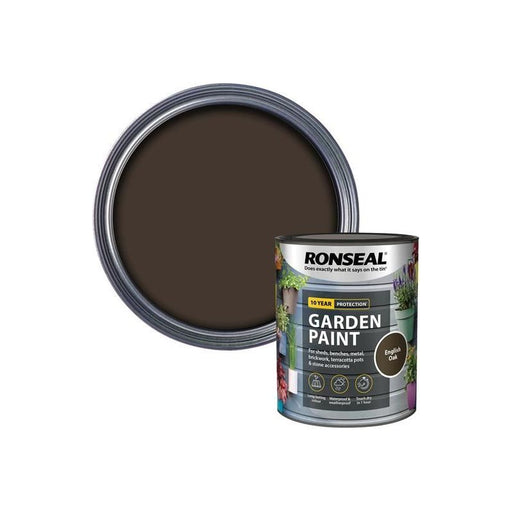 Ronseal Garden Paint English Oak 750ml Ronseal - Dynamic Drive