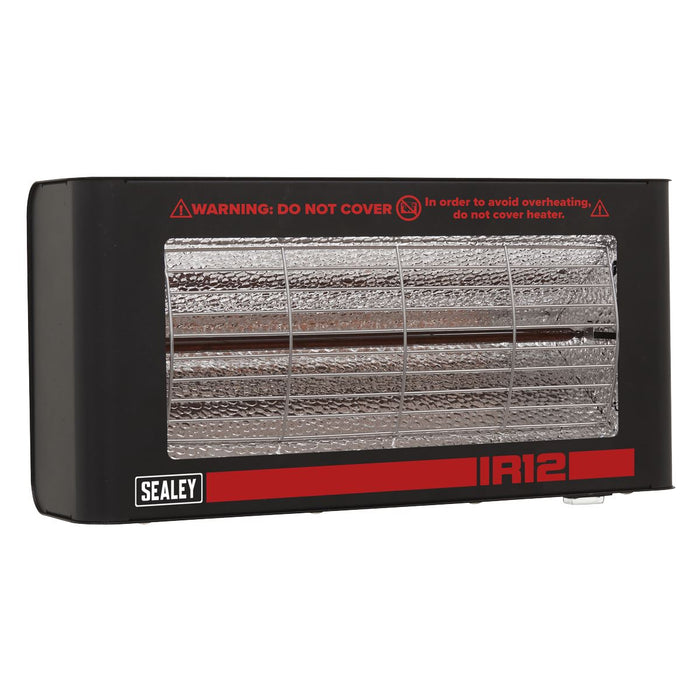Sealey Wall Mounting Infrared Quartz Heater 1.2W/230V IR12 Sealey - Dynamic Drive